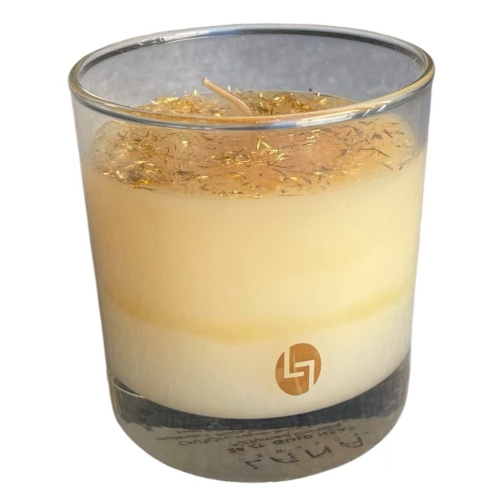 Lana Jewelry 1g 24 KT Gold Heat Perfumed Candle 1 Wick 7 oz 2005 Chicago IL RARE